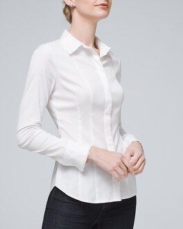 Poplin Button-Down Shirt | White House Black Market