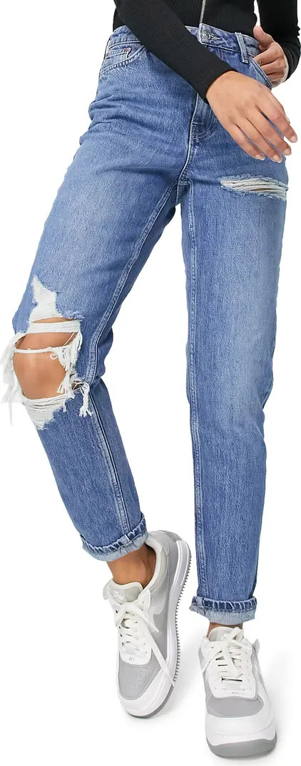 Distressed Ankle Mom Jeans | Nordstrom