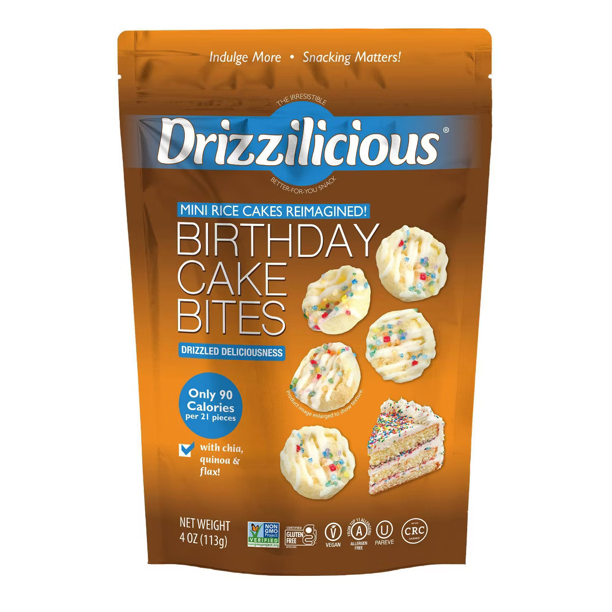 Drizzilicious Drizzled Mini Rice Cake - 4oz | Target