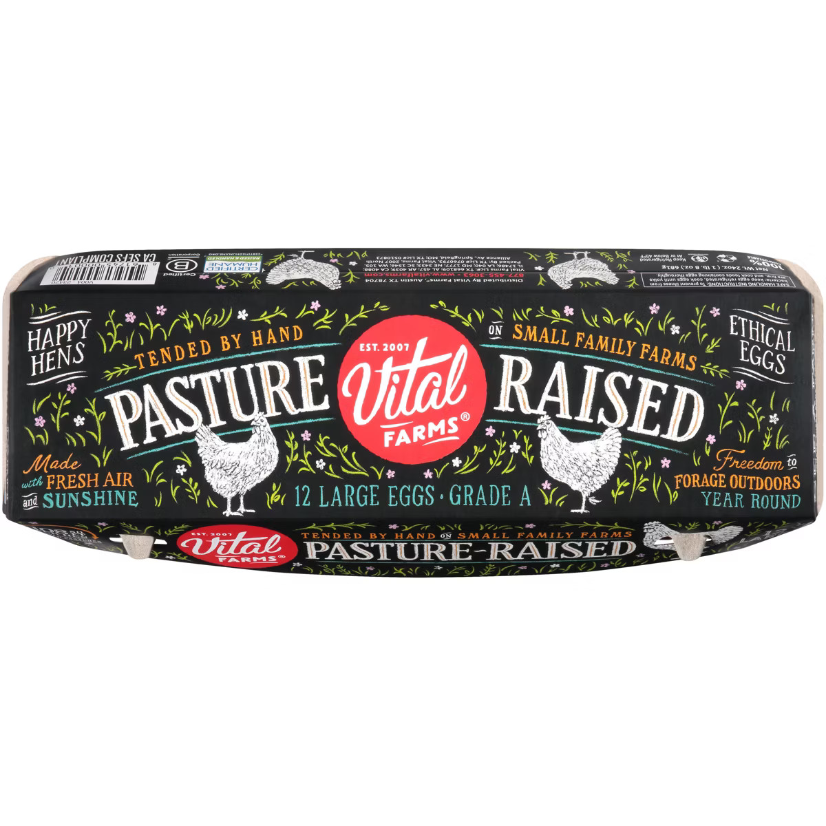Vital Farms Pasture-Raised Grade A Large Eggs - 12ct | Target