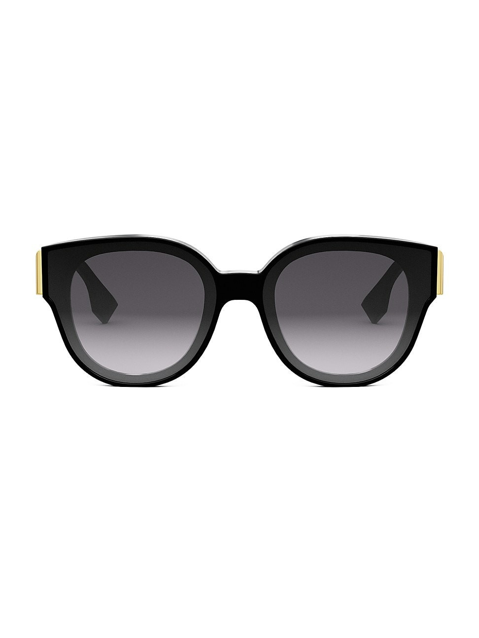 Women's Fendi First 63MM Round Sunglasses - Black Smoke | Saks Fifth Avenue