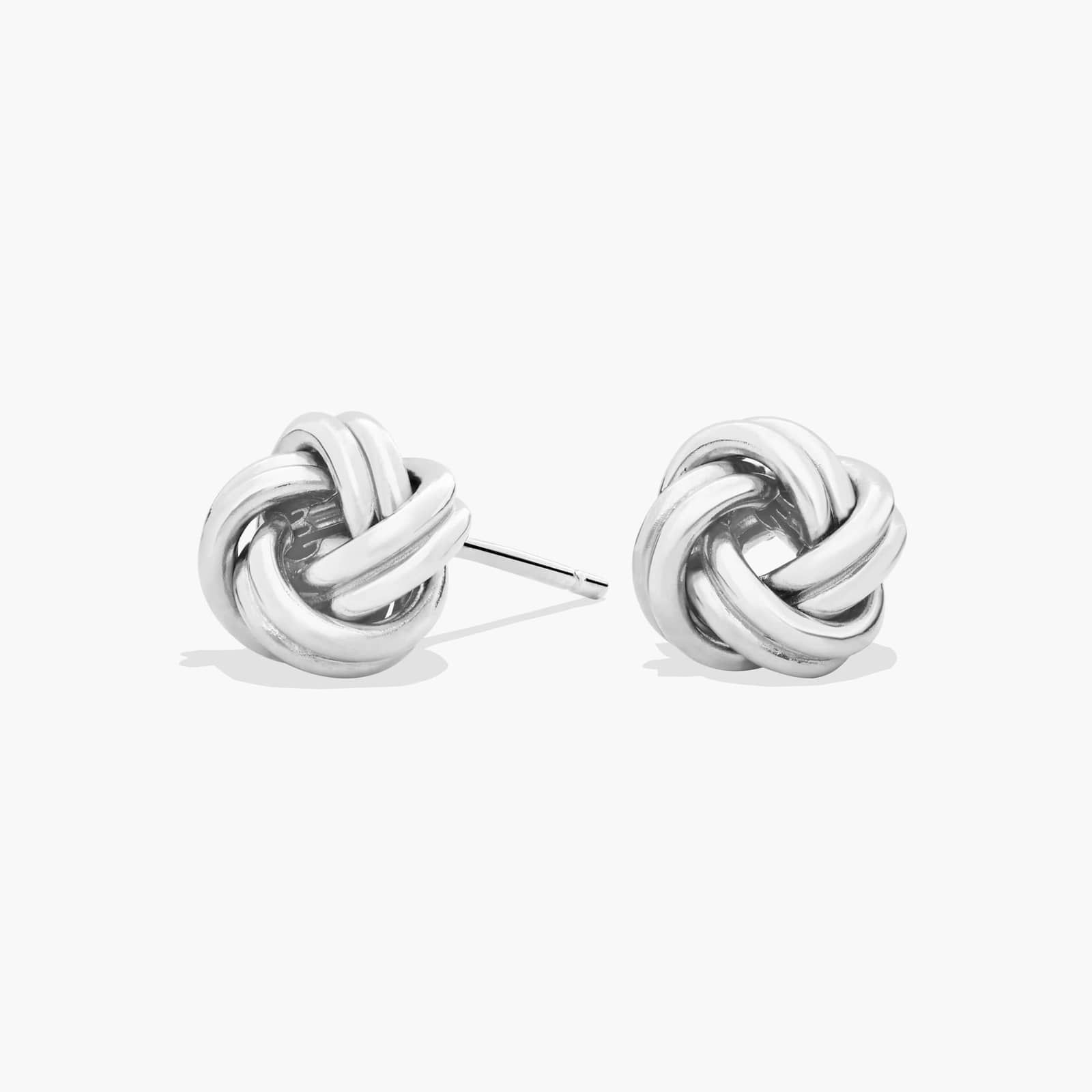 Love Knot Earrings In Italian Sterling Silver | Blue Nile