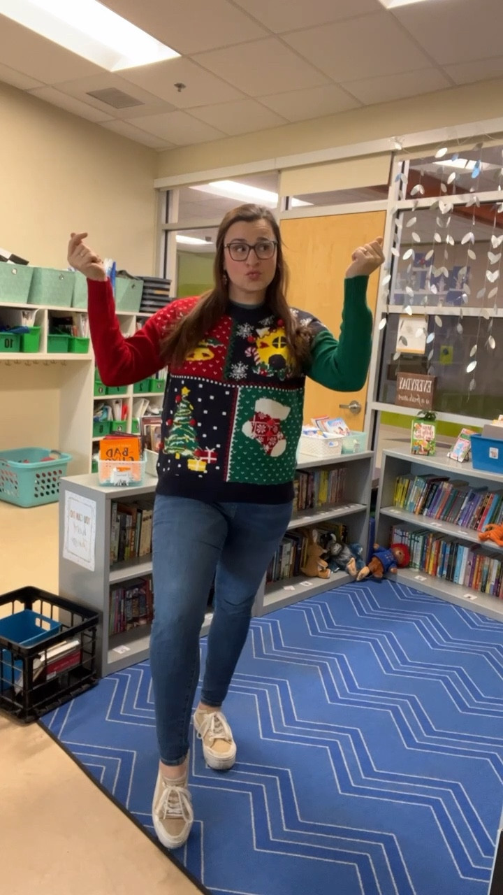 Christmas vibes at work today 🎄 Christmas graphic tee and a tacky Christmas sweater

#LTKSeasonal #LTKHoliday #LTKVideo