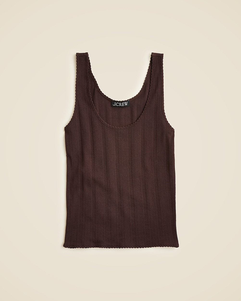 Pointelle tank top | J. Crew US