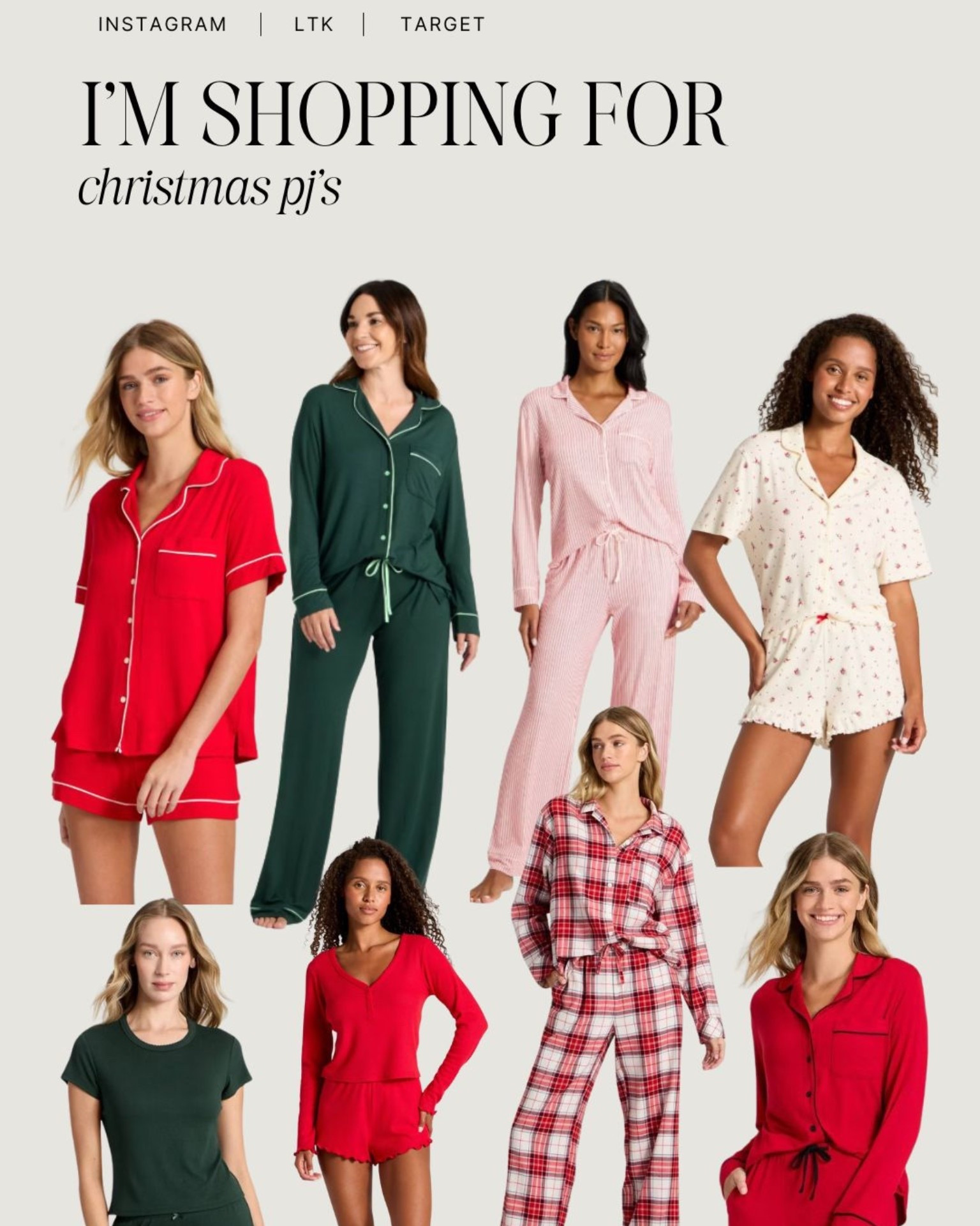 Target Christmas Jammie’s 

#LTKStyleTip #LTKSeasonal #LTKHoliday
