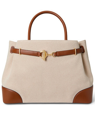 Blaike Large Cross-Dyed Canvas Satchel Bag | Macy's