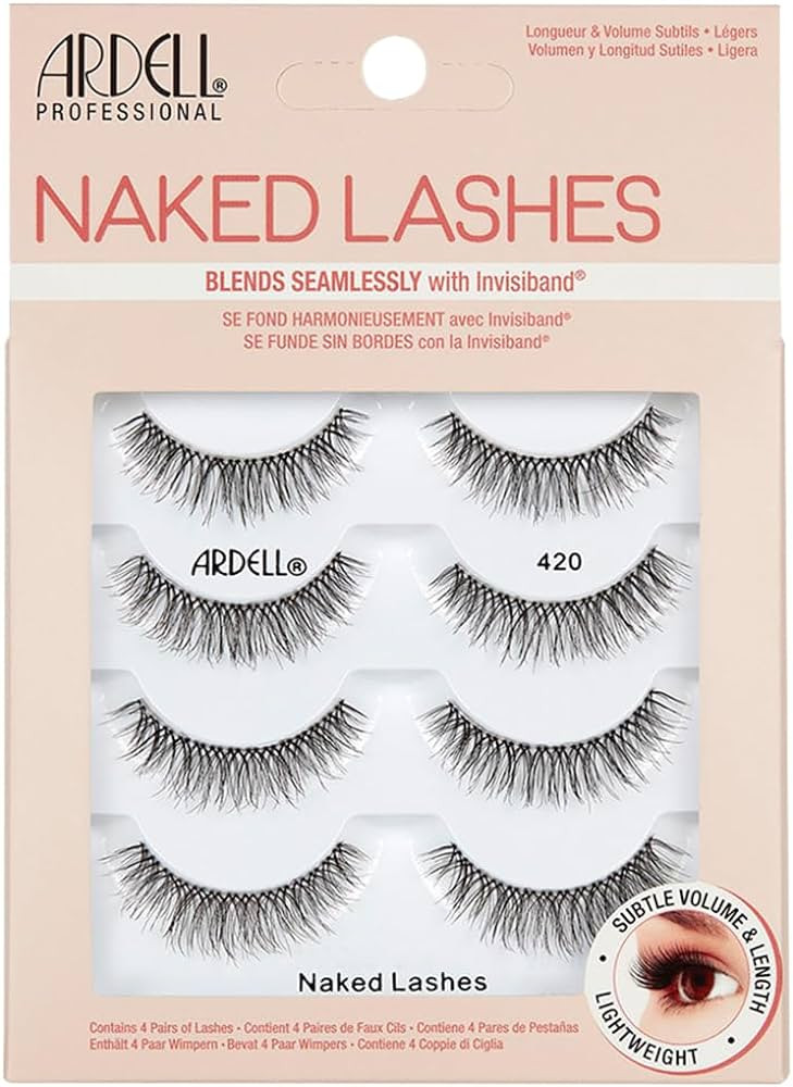 Ardell Strip Lashes Naked Lashes #420, 4 Pairs x 1-Pack | Amazon (US)