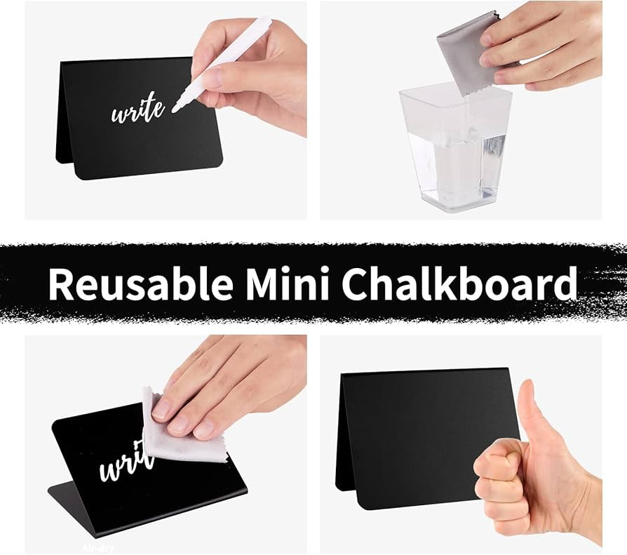 20 Pack 4"x3"Mini Chalkboard Signs for Chalk Sign for Food - Party - Buffet - Table Sign Chalkboard - Wedding - Bakery - Small Chalkboard Sign - Mini Chalkboard Signs for Food | Amazon (US)