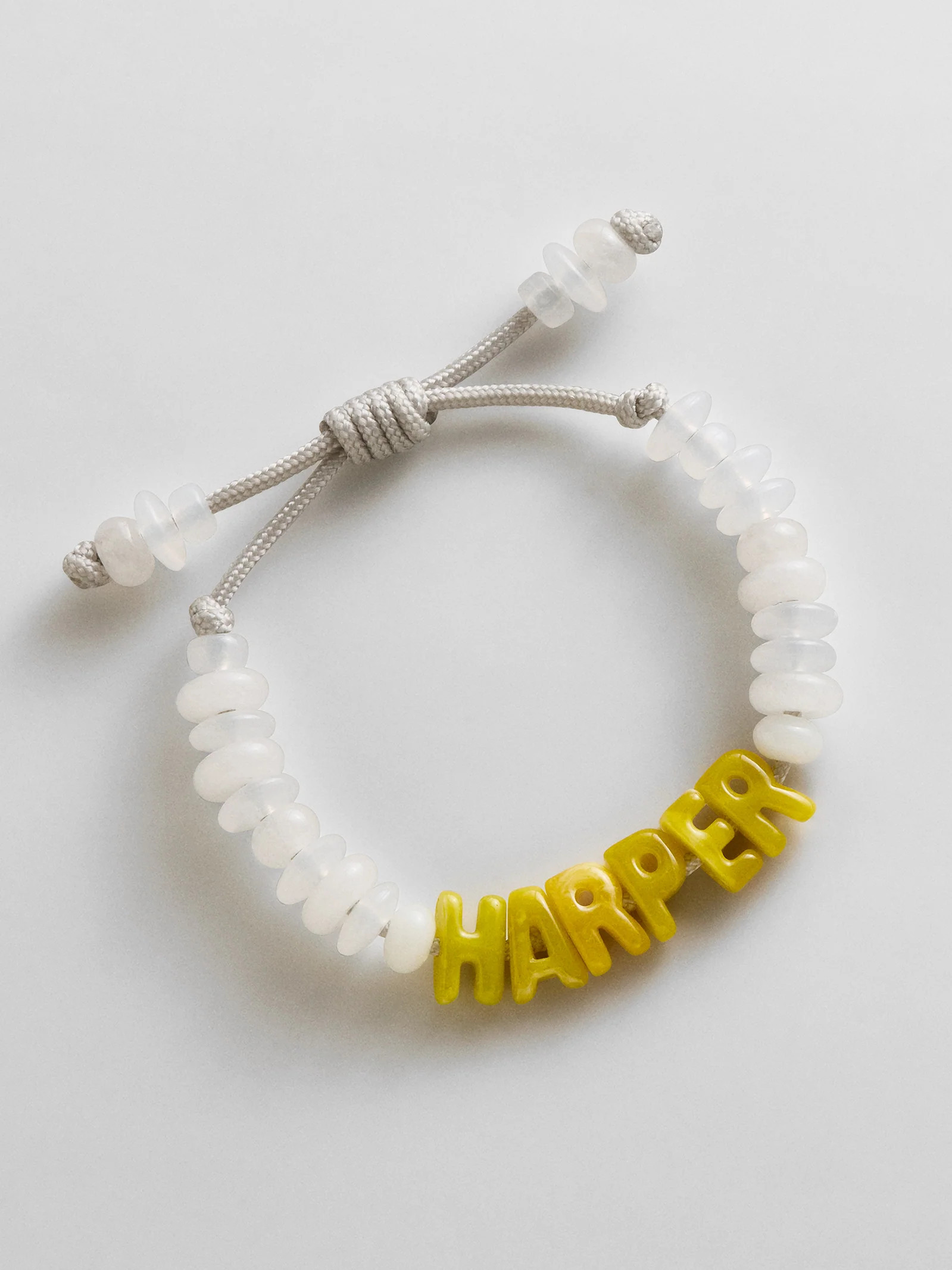 Wear Everywhere Waterproof Custom Bracelet - White Quartz/Yellow | BaubleBar
