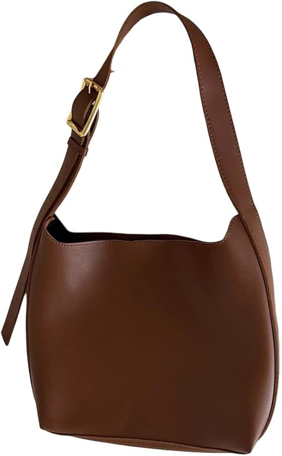 Women Bucket Bag with Purse Set Versatile Shoulder Bag Clutch Large Capacity Leather Shoulder Bag... | Amazon (US)