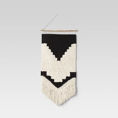 18" x 30" Fringe Textured Woven Wall Hanging Natural - Threshold™ | Target