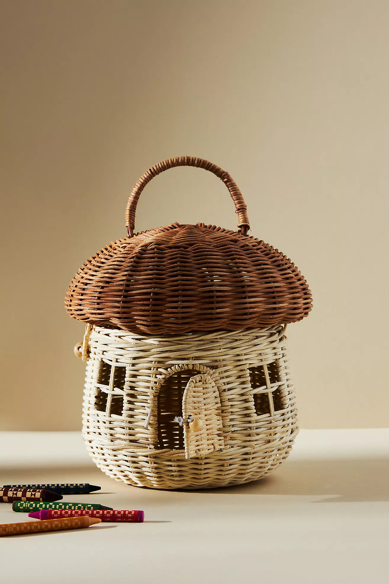Olli Ella Kids Mushroom Basket | Anthropologie (US)