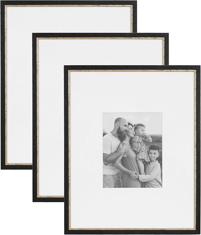 Kate and Laurel Wilbanks Traditional Rectangle Picture Frame Set of 3, 16 x 20 matted to 8 x 10, ... | Amazon (US)