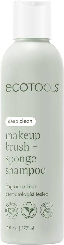 EcoTools Makeup Brush and Sponge Shampoo, Removes Makeup, Dirt, & Impurities From Brushes & Makeu... | Amazon (US)