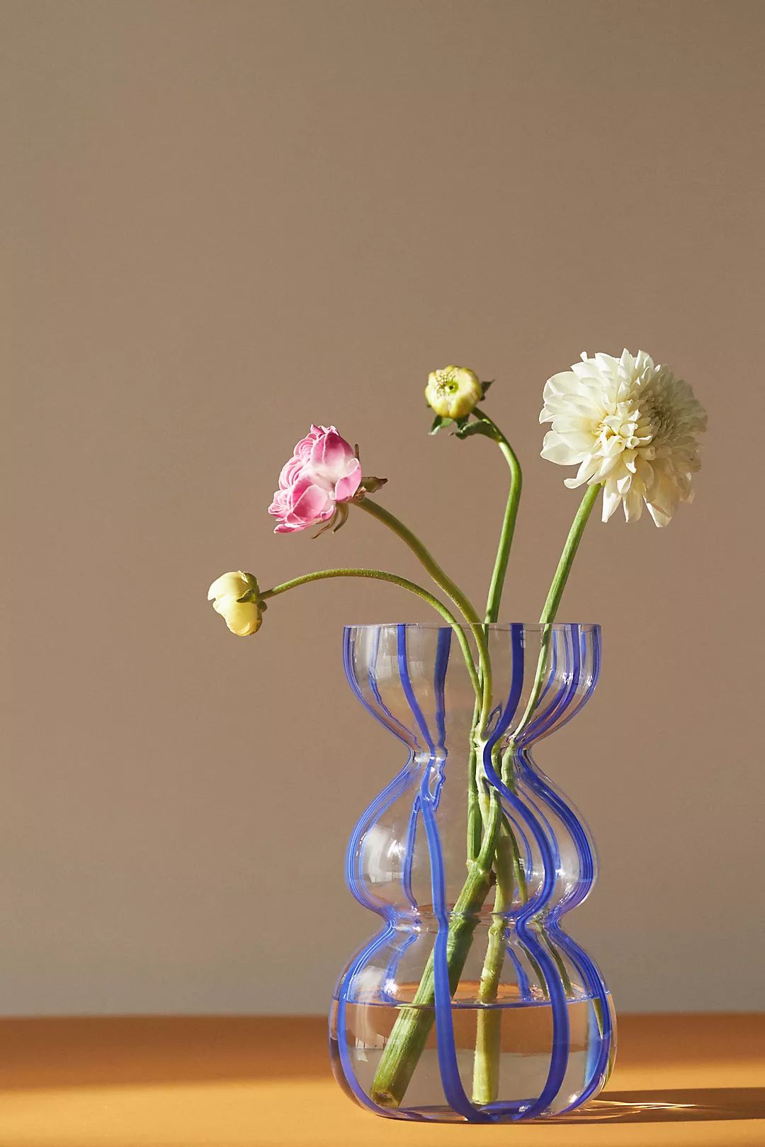 Striped Clear Glass Vase | Anthropologie (UK)