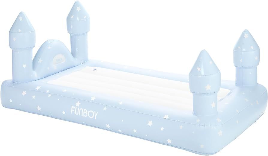 FUNBOY Kids Blue Castle Sleepover Travel Bed & Air Mattress. Perfect for Sleepovers. Includes Car... | Amazon (US)