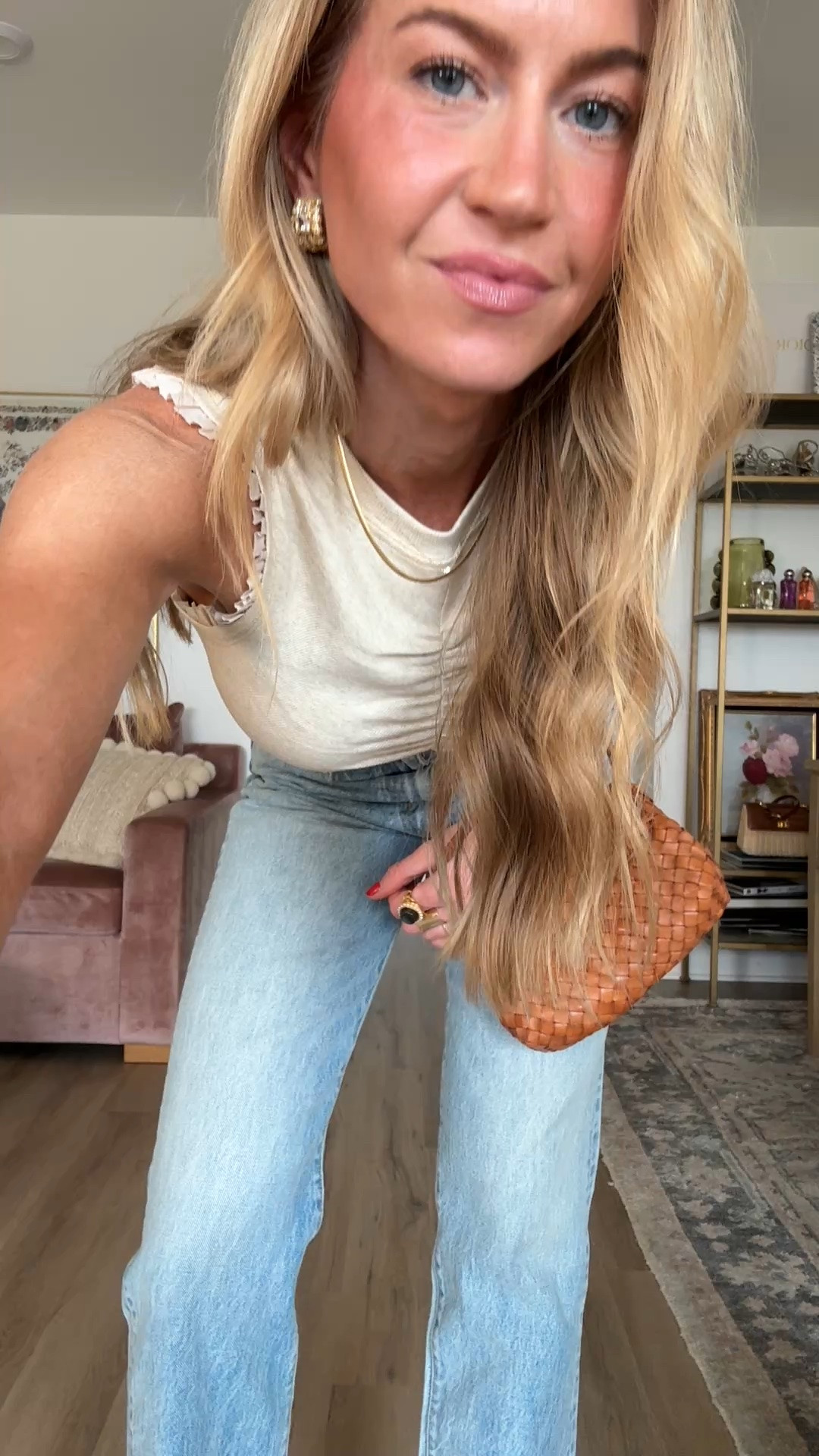 Cream tank + light washed denim

#LTKootd #LTKgrwm #LTKdayinmylife