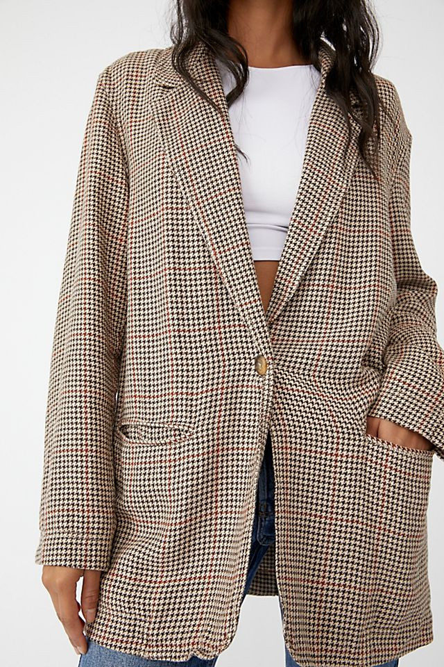 Plaid Beckett Boyfriend Blazer | Free People (Global - UK&FR Excluded)
