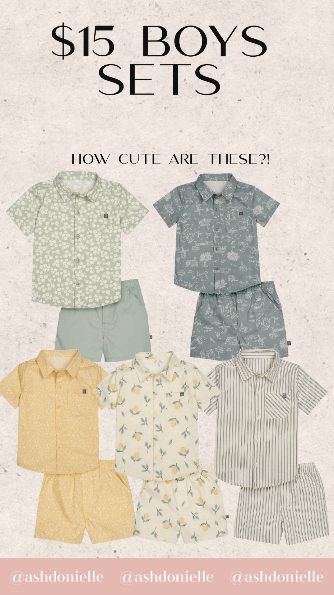 Cutest little boy sets for $15! 

#LTKkids #LTKbaby #LTKfamily