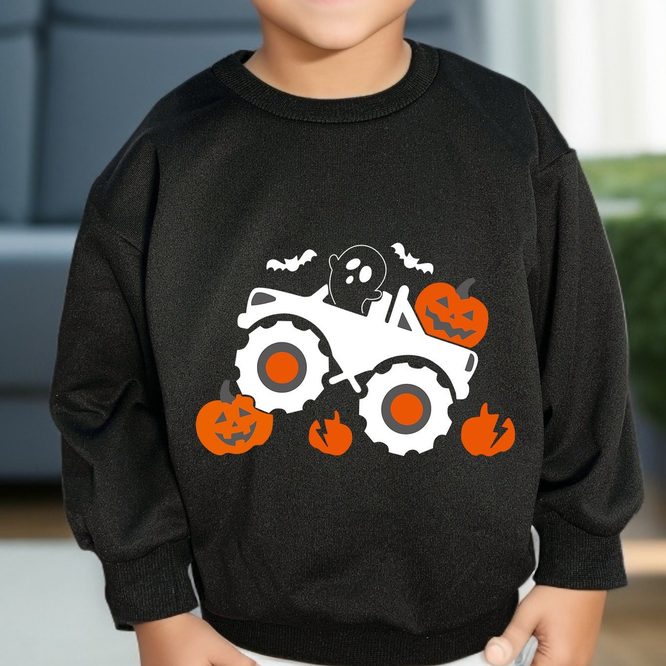 Halloween Truck Print Sweatshirt Kids Casual Long Sleeve Top - Temu | Temu Affiliate Program