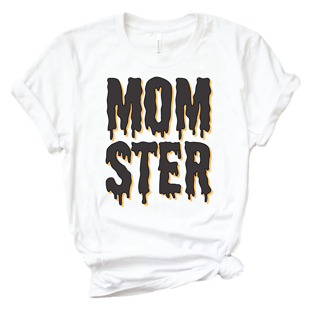 Momster Adult Graphic Tee | White | Caden Lane