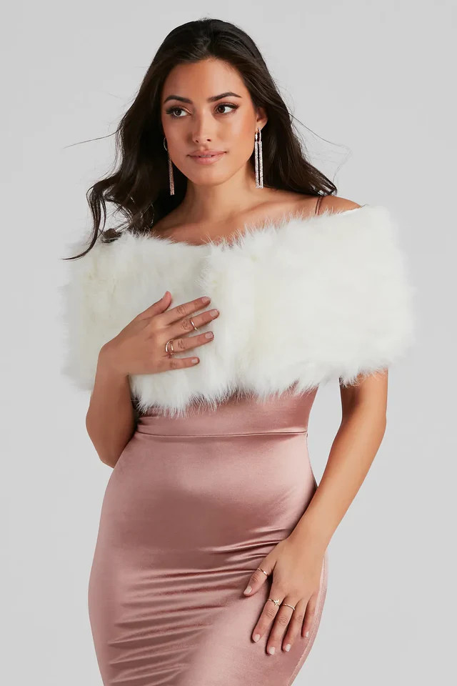 Into Fall Fur Shawl | Windsor Stores