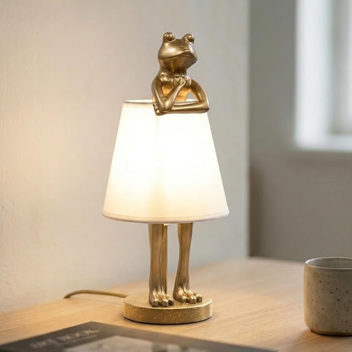 Frog Table Lamp, 12W Nightstand Lamp Led Table Lamp for Decorative/Bedroom, Desk Lamp E12 Base Ca... | Amazon (US)