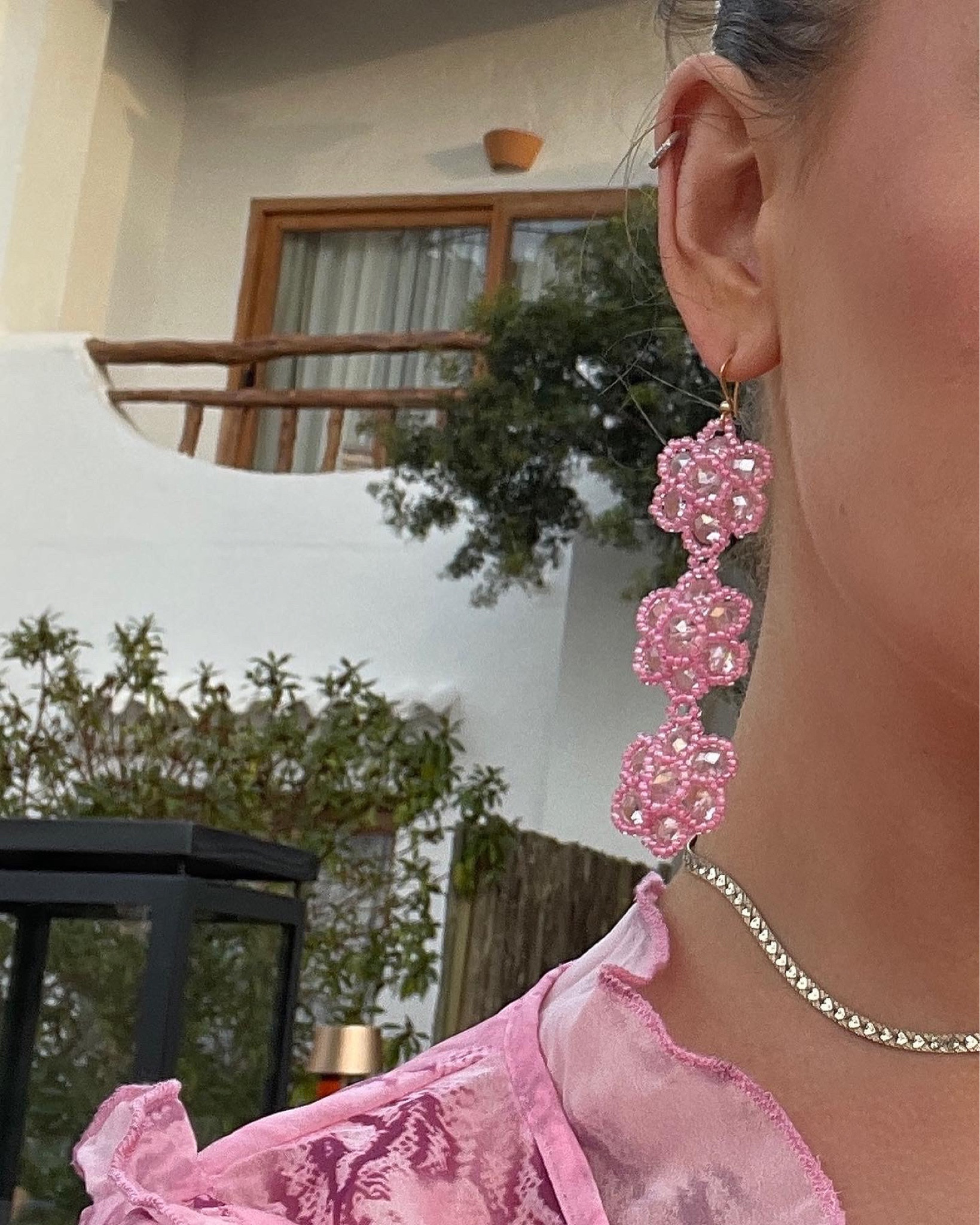 pink floral statement earrings 🌸

#LTKunder50 #LTKstyletip #LTKeurope