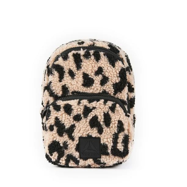 Reebok Classic Women's Leopard Sherpa Mini Backpack - Walmart.com | Walmart (US)