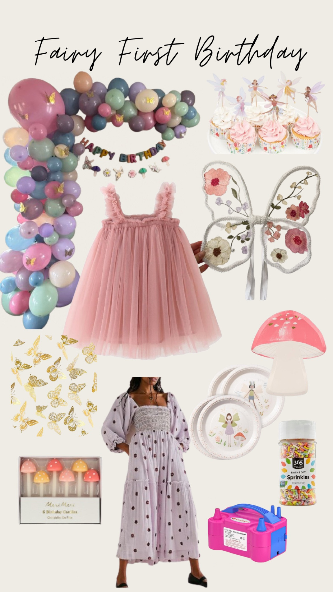 fairy first birthday supplies 🧚🩷✨

#LTKfindsunder50 #LTKkids #LTKparties