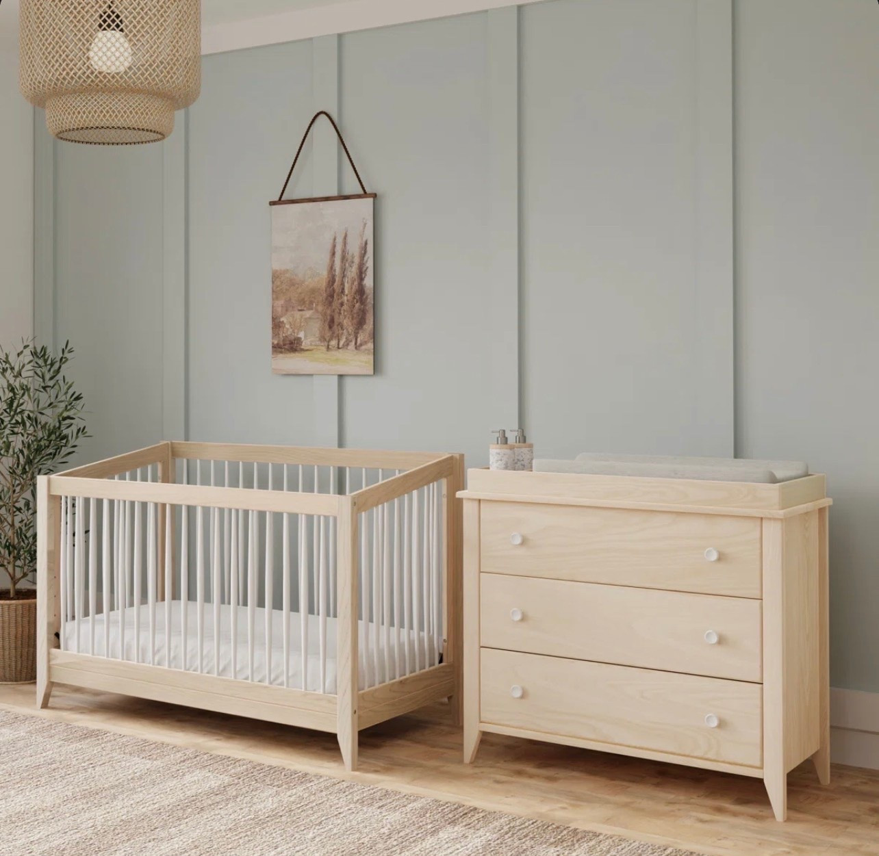 Beautiful modern nursery furniture! 

Neutral and gorgeous for both a boy or a girl! 

#nursery #furniture #newbaby #crib #newborn

#LTKBaby #LTKBump #LTKHome