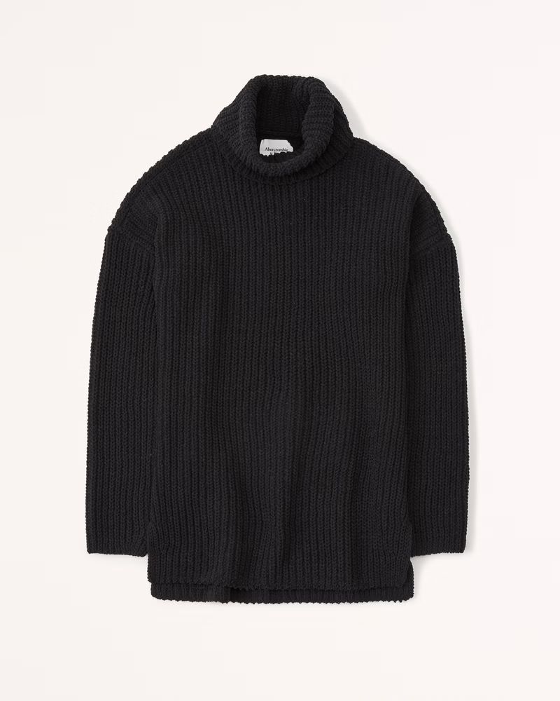 Women's Oversized Chenille Turtleneck | Women's New Arrivals | Abercrombie.com | Abercrombie & Fitch (US)