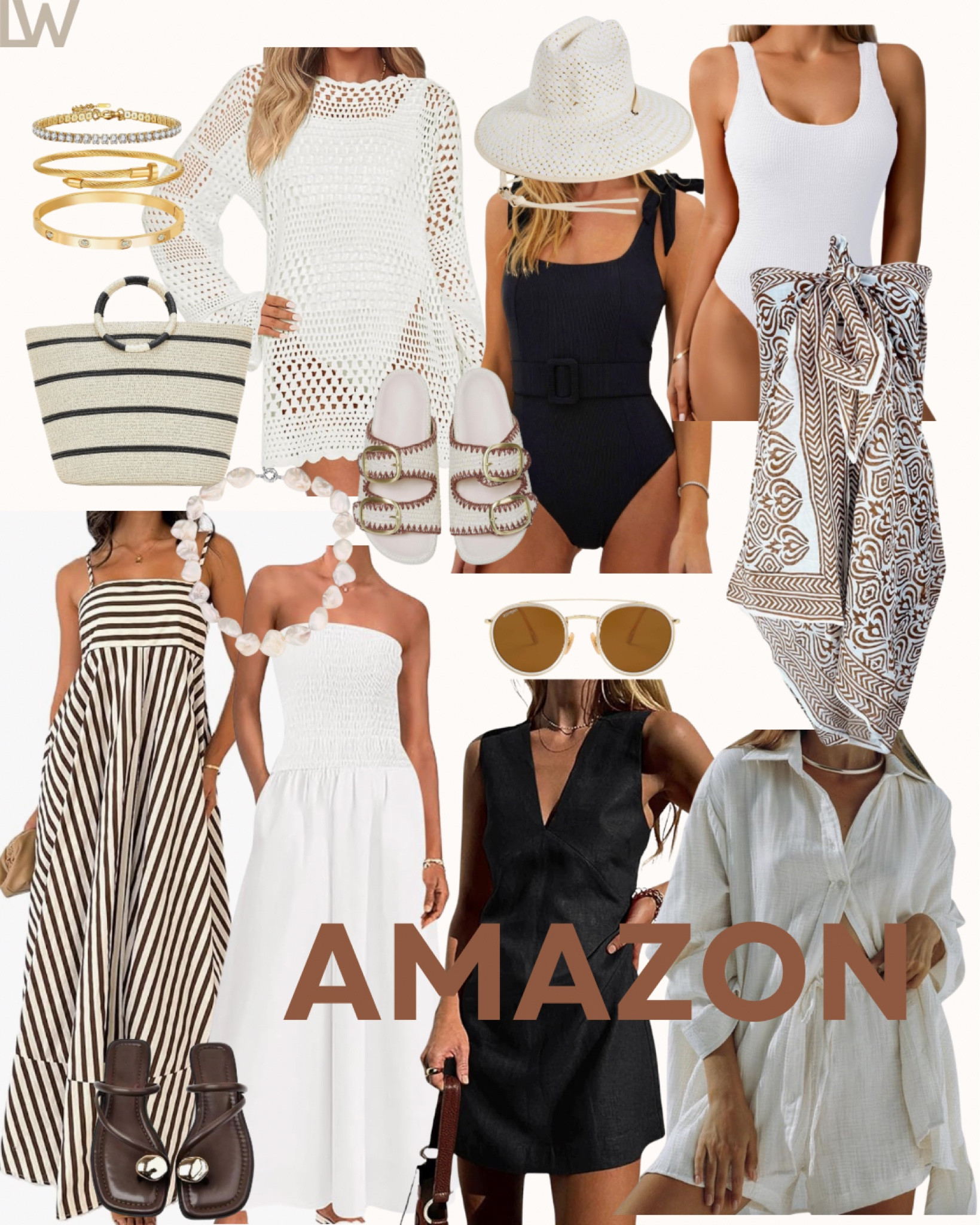 NEUTRAL amazon resort finds I love ☀️🤎

#LTKStyleTip #LTKSwim #LTKFindsUnder100