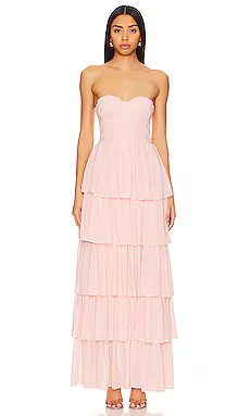 Lovers and Friends Hattie Gown in Baby Pink from Revolve.com | Revolve Clothing (Global)