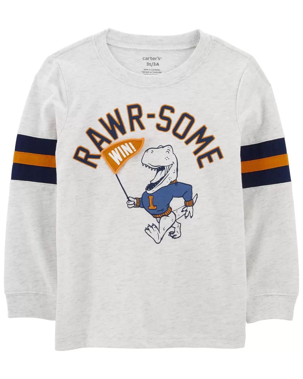 Heather Toddler Rawr-Some Dinosaur Tee | carters.com | Carter's