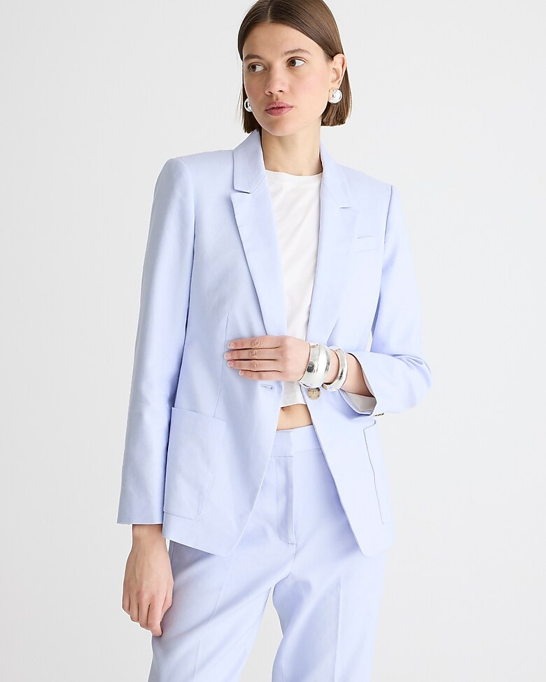 Petite Helena blazer in stretch linen blend | J. Crew US