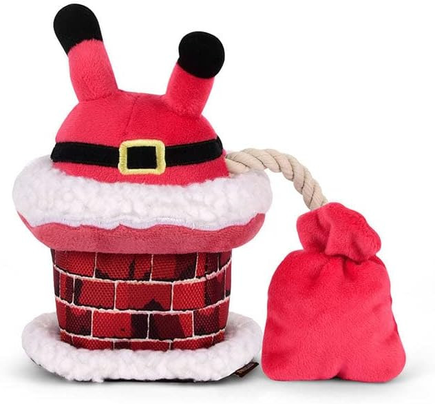 P.L.A.Y. Cute Plush Dog Toys - Merry Woofmas Christmas Themed Durable Squeaker Chew Toy, Great fo... | Amazon (US)