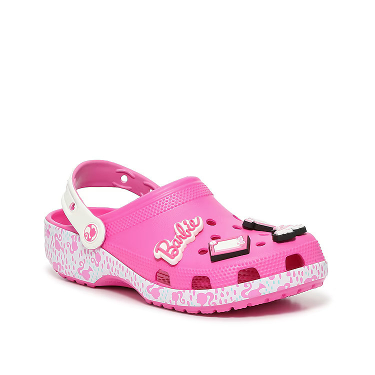 Crocs Classic Barbie Clog | Women's | Juice Pink | Size Women's 7 / Men's 5 | Clogs | Sandals | Slingback | DSW