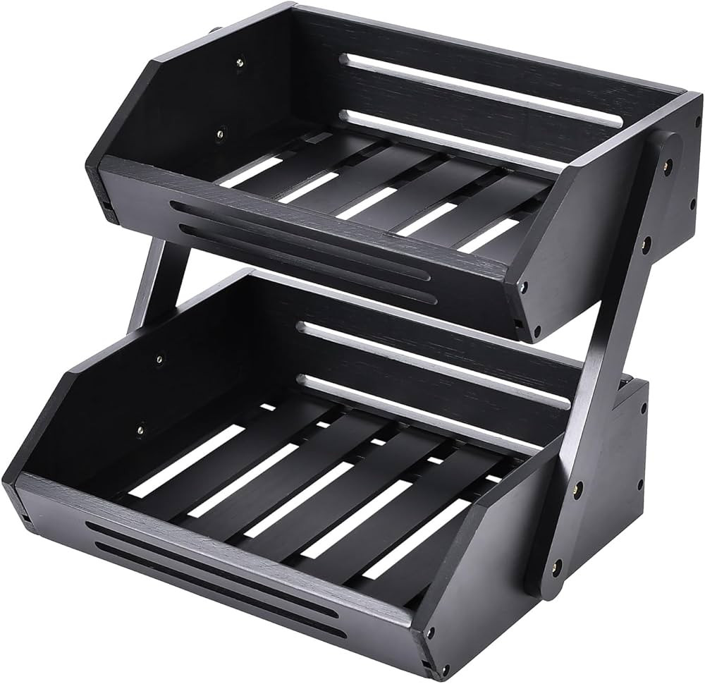 Fruit Basket, Fruit Bowl, 2 Tier Fruit Basket for Kitchen, Fruit Stand Storage Holder for Fruit, ... | Amazon (US)