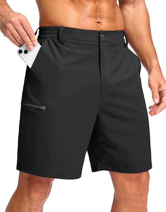 G Gradual Men's Casual Shorts 7"/ 9"/ 5" Lightweight 4 Pockets Stretch Quick-Dry Summer Shorts fo... | Amazon (US)