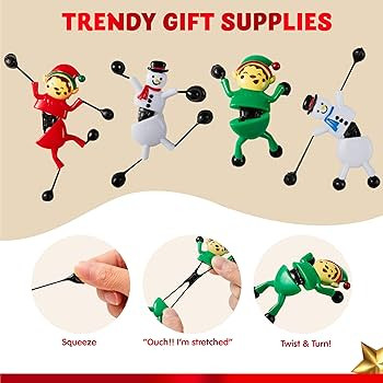 JOYIN 24 PCS Christmas Climbing Man Stretchy Toys, 4 Designs Sticky Hand Wall Climbers and Window... | Amazon (US)