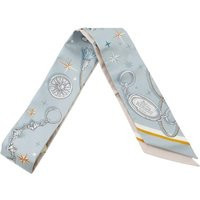 Hermes Preloved Printed Silk Twilly - Blue Scarves | Dorothy Perkins (UK)