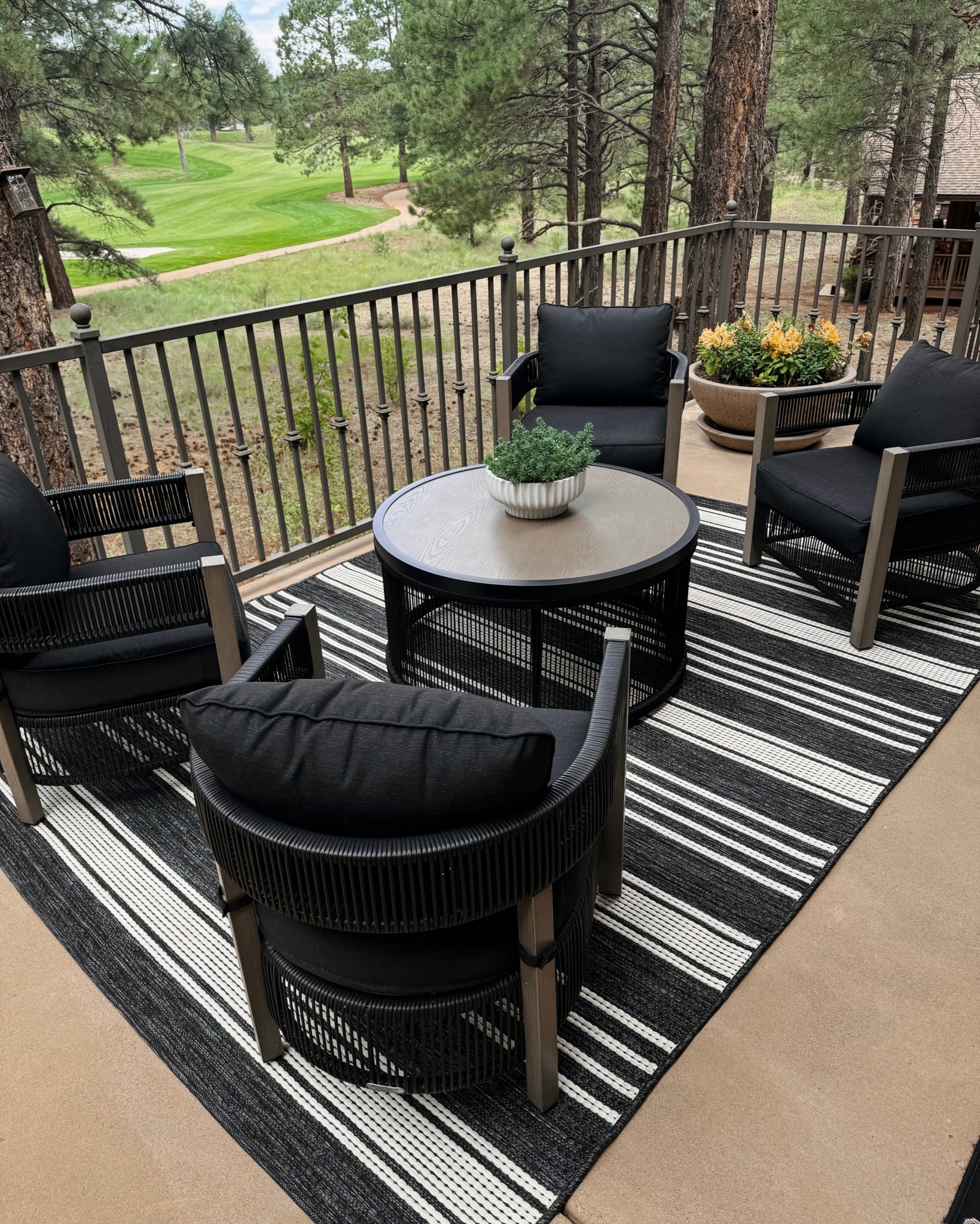 A few affordable little upgrades I made to our outdoor patio from Amazon and Walmart . New stripe rug, herb garden stakes, new planters and the best faux tree (my real plants had a very hard time surviving this summer) accent pillows, and this outdoor grill we have been loving  



#LTKHome #LTKSeasonal #LTKStyleTip