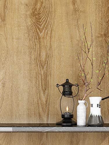 FunStick Thick Brown Wood Contact Paper Wood Wallpaper Peel and Stick Wood Wallpaper Rustic Wood ... | Amazon (US)