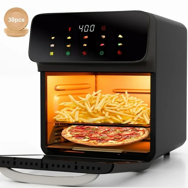 Evo Chef Air Fryer 12QT Convection Oven with 10-in-1 Multi Function, Visible Window and Touchscre... | Walmart (US)