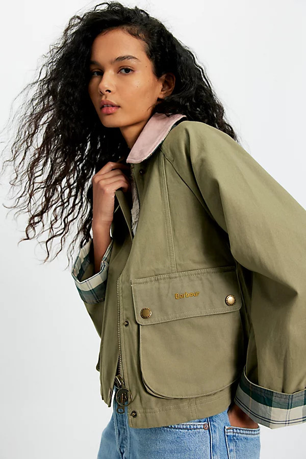 Barbour Cropped Beadnell Casual Jacket | Free People (Global - UK&FR Excluded)