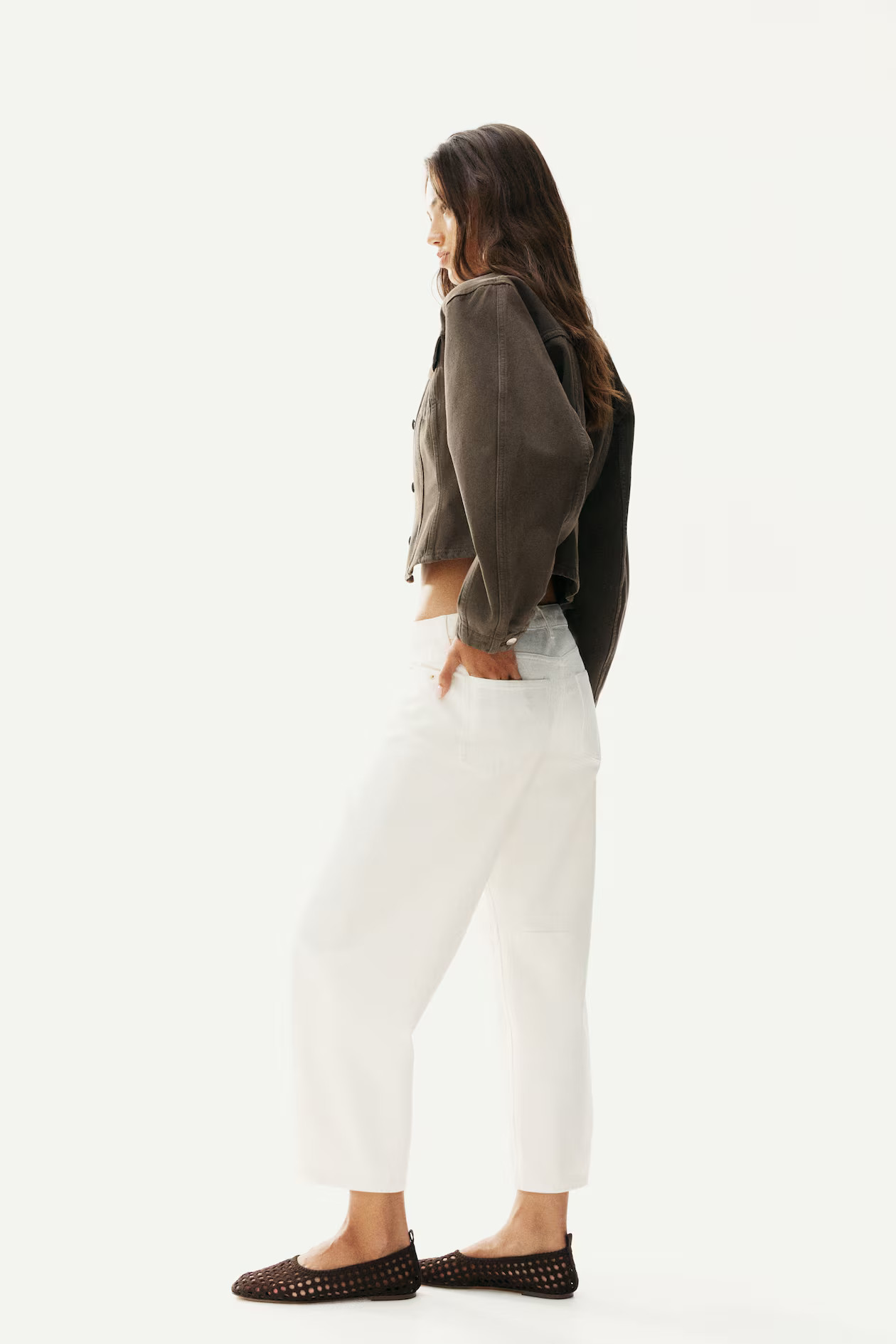 Barrel Regular Cropped Jeans | H&M (DE, AT, CH, NL, FI)