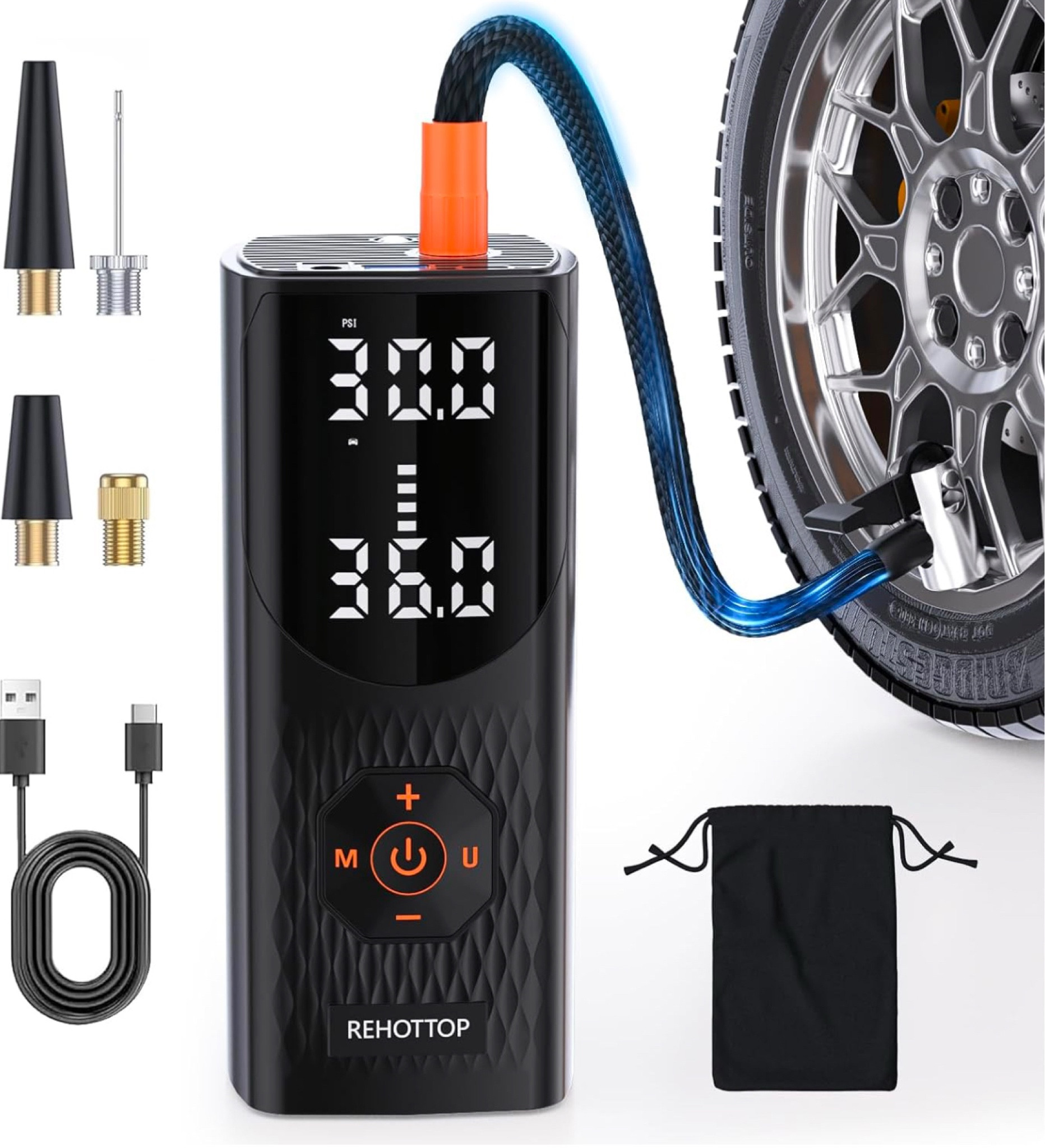 33% off 🎁

Tire Inflator Portable Air Compressor, 160PSI Air Pump for Car Tires, 4X Fast Inflation Air Compressor with Tire Gauge Pressure, Tire Pump with LED for Car Motor Bike Ball

#LTKSaleAlert
