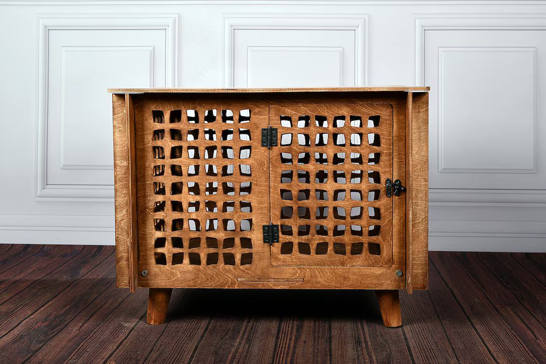 Mid century Best Modern Dog Crate, Short Wooden Dog Crate, Dog Crate Furniture, Pet Furniture, Mo... | Etsy (US)