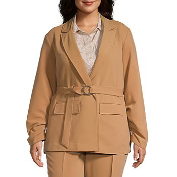 Worthington Womens Regular Fit Blazer-Plus | JCPenney